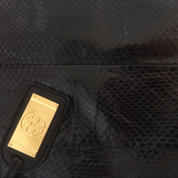 Carlisle Black Croc Real Leather Bag - Picture 6 of 16